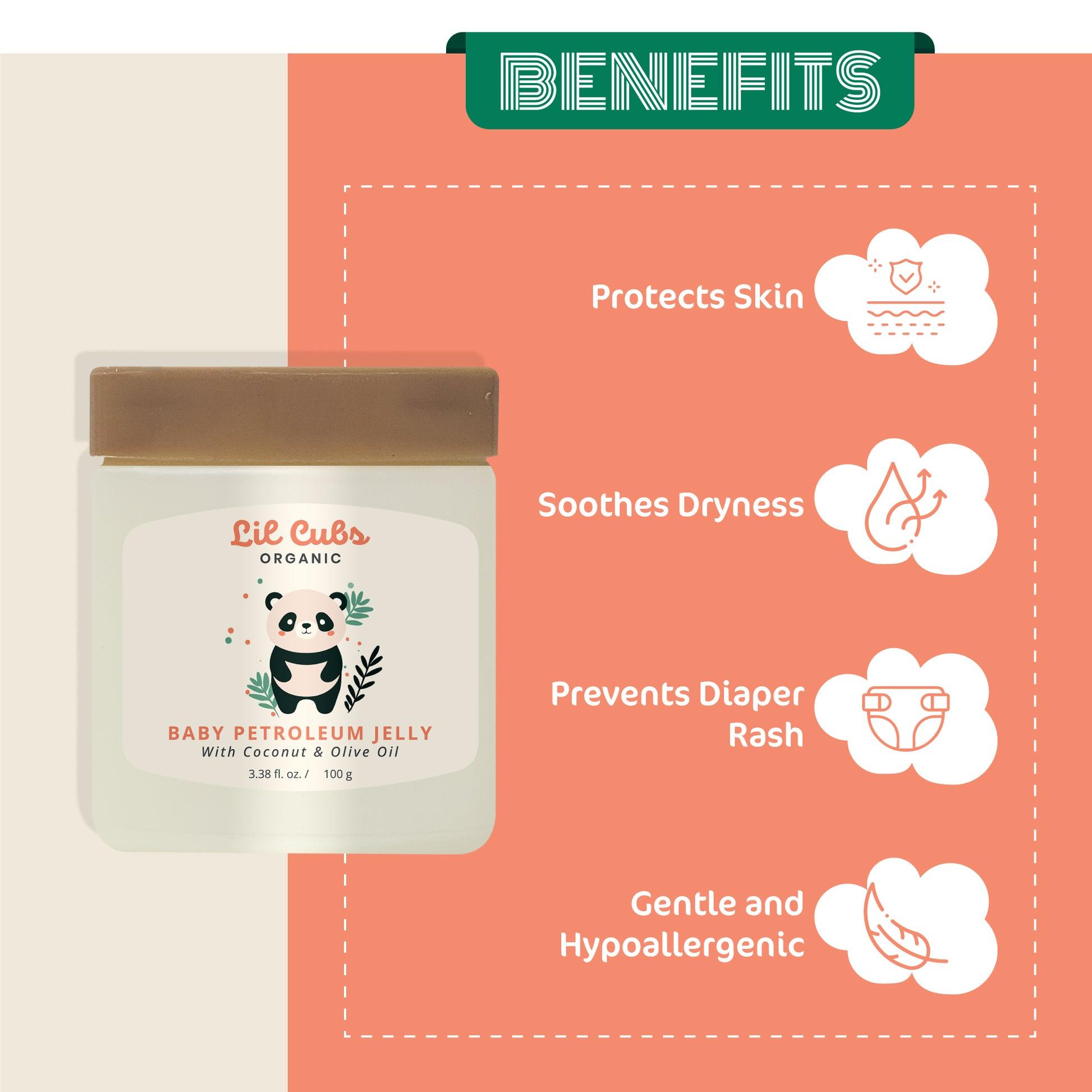 Applying diaper rash treatment cream to protect baby skin.
